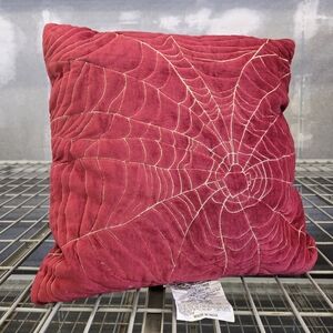 Threshold Embroidered Spider Web Velvet Throw Pillow 18x18 inch